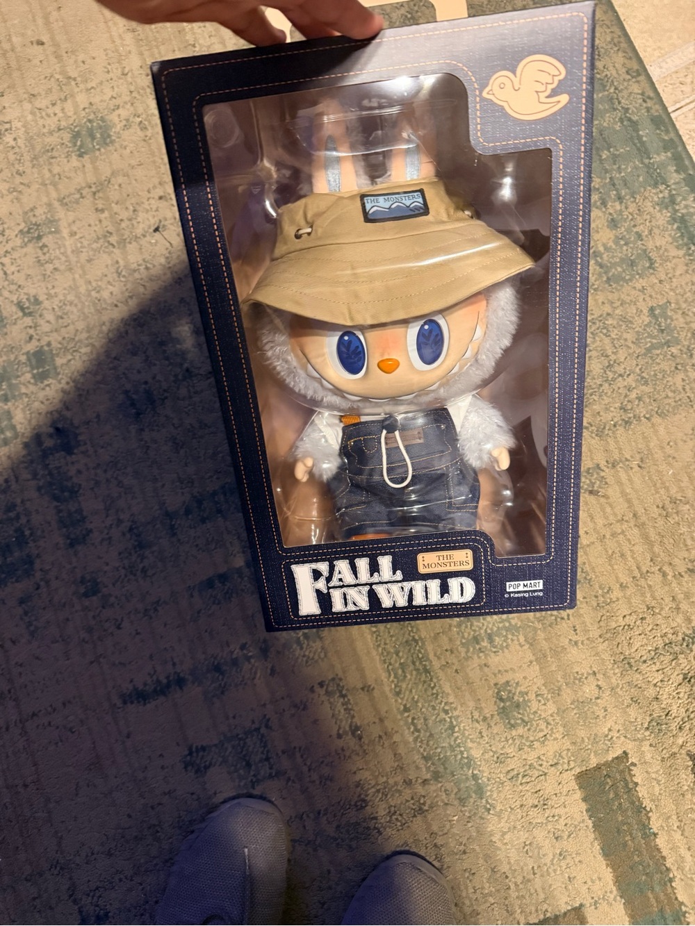 POP MART "Fall in Wild" Plush Figure with Tan Bucket Hat